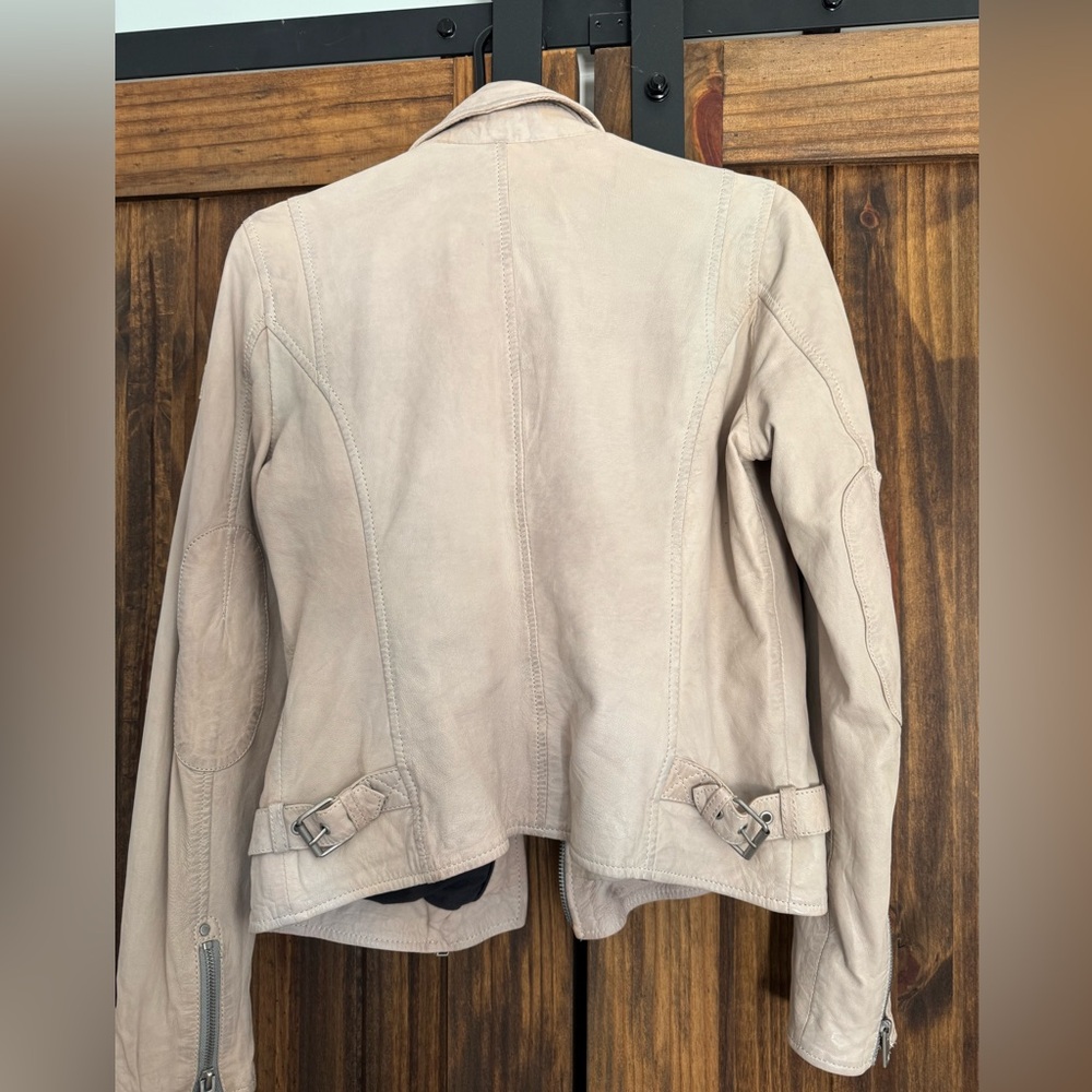 Mauritius Leather Karyn RF Leather Jacket Blush Pink Size 6 - Picture 12 of 13